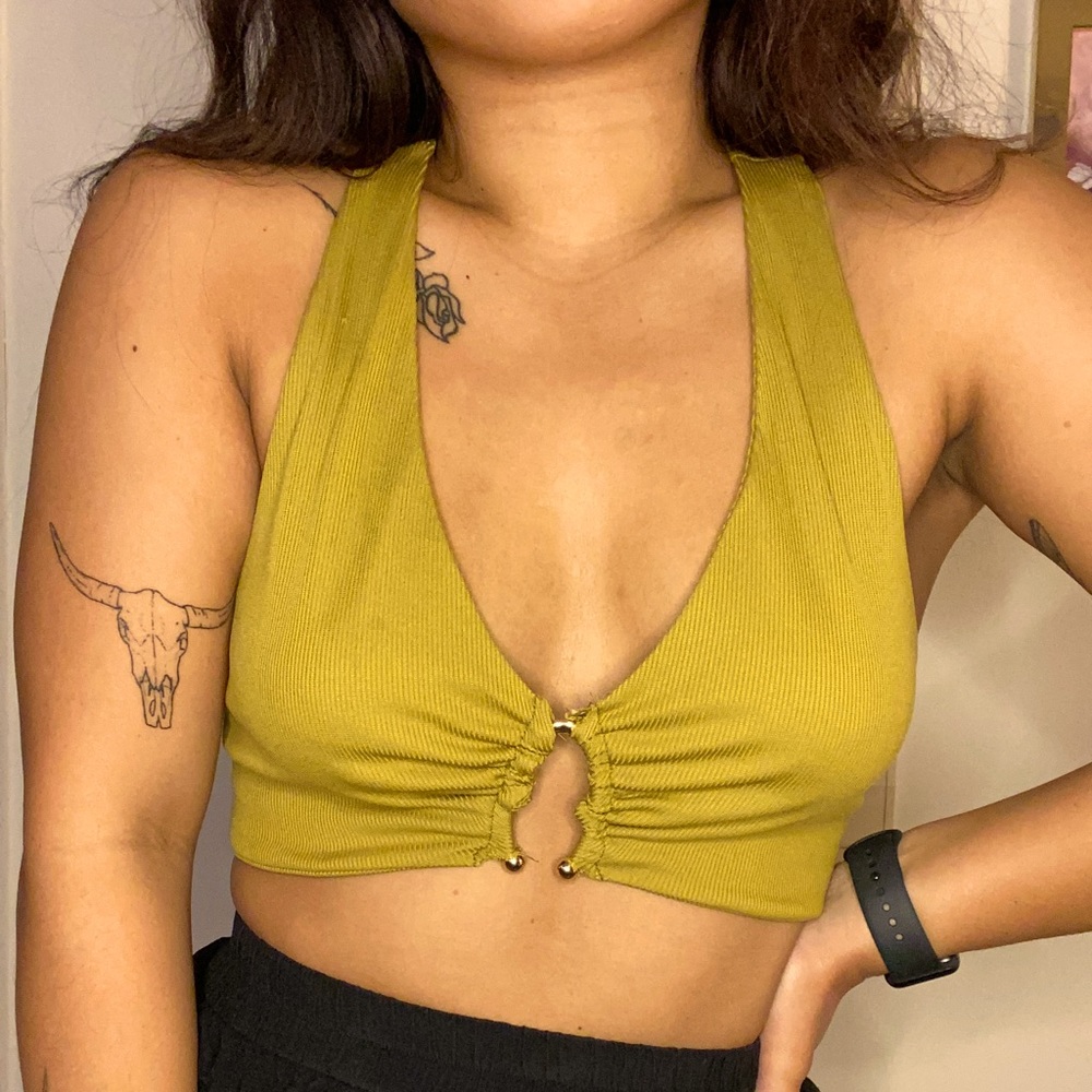 Lime Green Halter Top